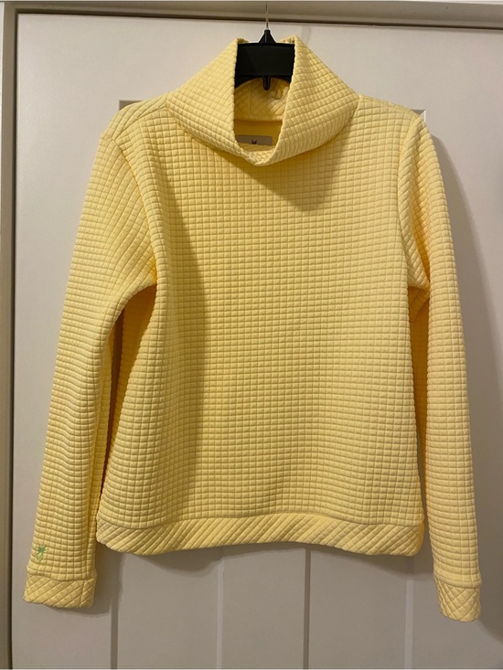 Dudley Stephens Sweaters - Dudley Stephens Park Slope Waffle Yellow Top Sweater Tuckernuck